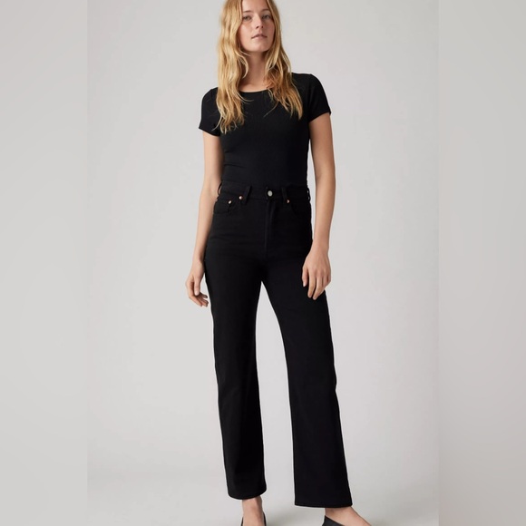 Levi's Women's High Rise Jeans - Black - Picture 1 of 11